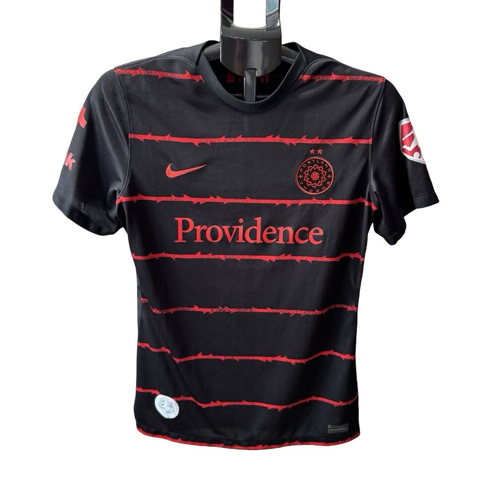 Nike Portland Thorns FC Black/Red Jersey Men’s Size: Large Dri-Fit